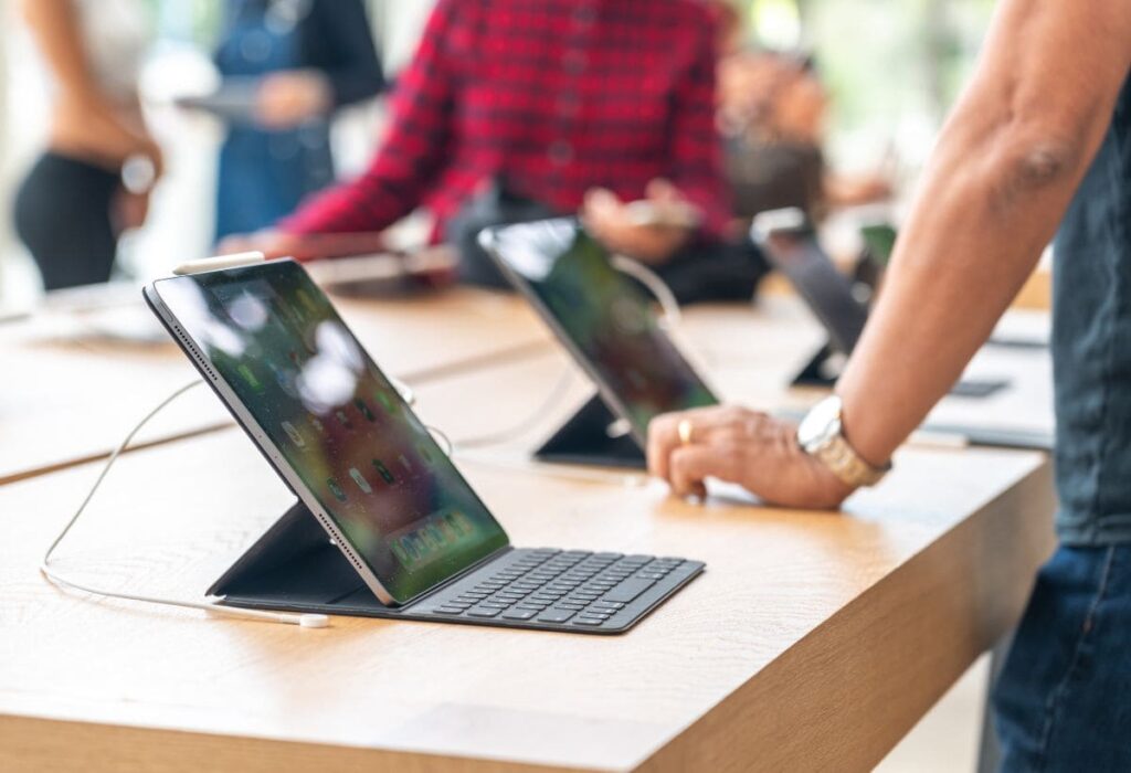 Foto premium de loja da Apple nos eua